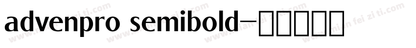advenpro semibold字体转换